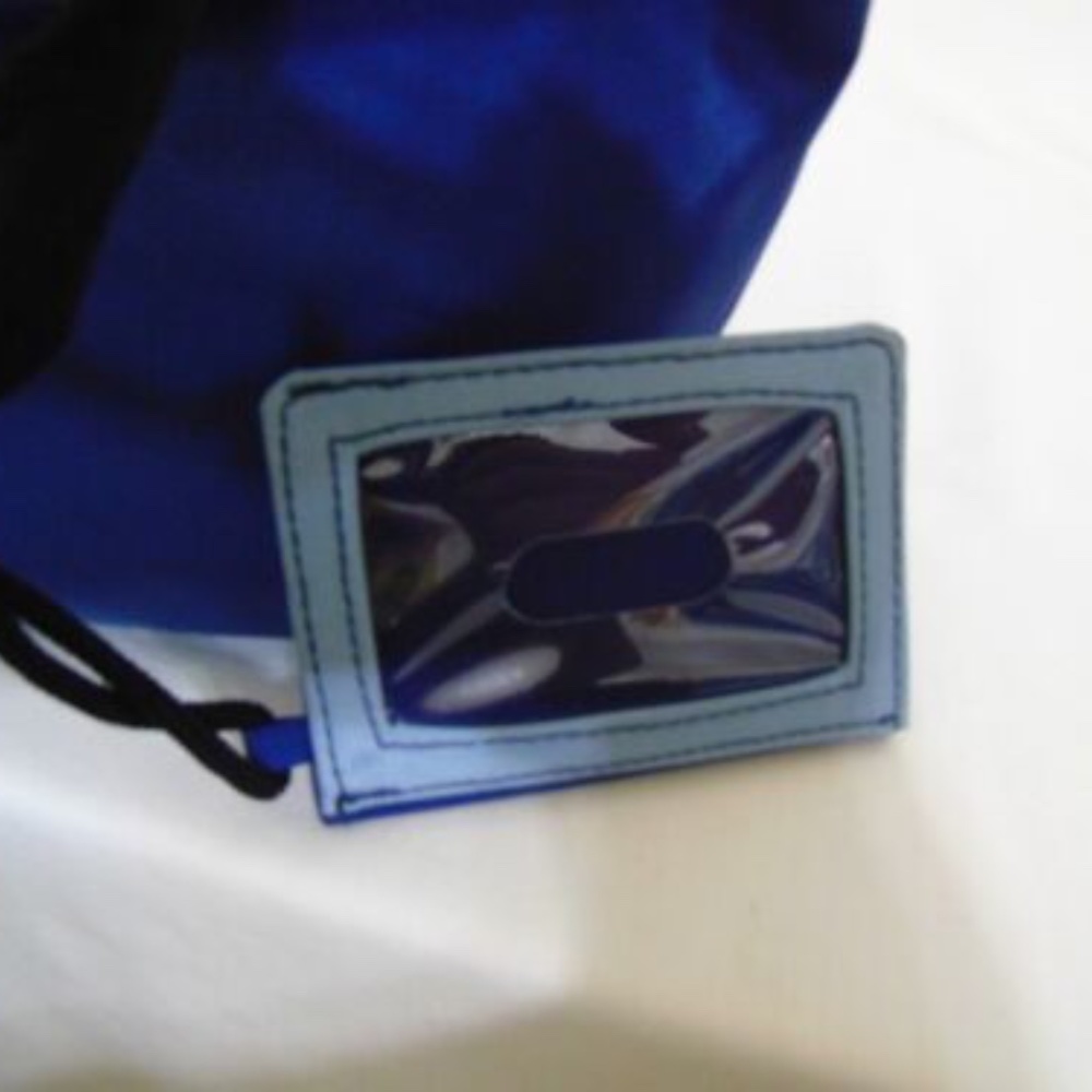 Studio 33 Small Navy/Light Blue Nylon Tote - Picture 6 of 8